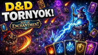 Tower Defense + Deckbuilding + D&amp;D Ez elég durva kombó!  Age of Enchantment gameplay | No Commentary