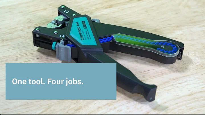 Efficiency begins with the CRIMPFOX 4-in-1