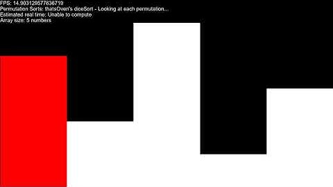 (SEIZURE WARNING) diceSort - Sorting algorithm visualization using SortTheater