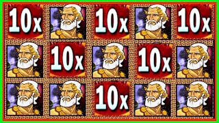 ★★JACKPOT HANDPAY★★$37 BETS★★KINGDOM OF TITANS HIGH LIMIT SLOT MACHINE BUENO DINERO MUSEUM SLOTS WMS screenshot 5