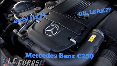 Mercedes Benz  C250 oil leak turbo massive oil pressure line seal failure