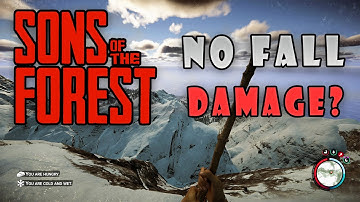 NO FALL DAMAGE BUG? and CAVE EXPLORING in SONS OF THE FOREST (FUNNY MOMENTS) (Part 2)