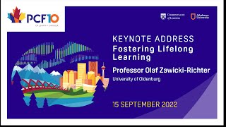 Fostering Lifelong Learning Keynote by Professor Olaf Zawicki-Richter