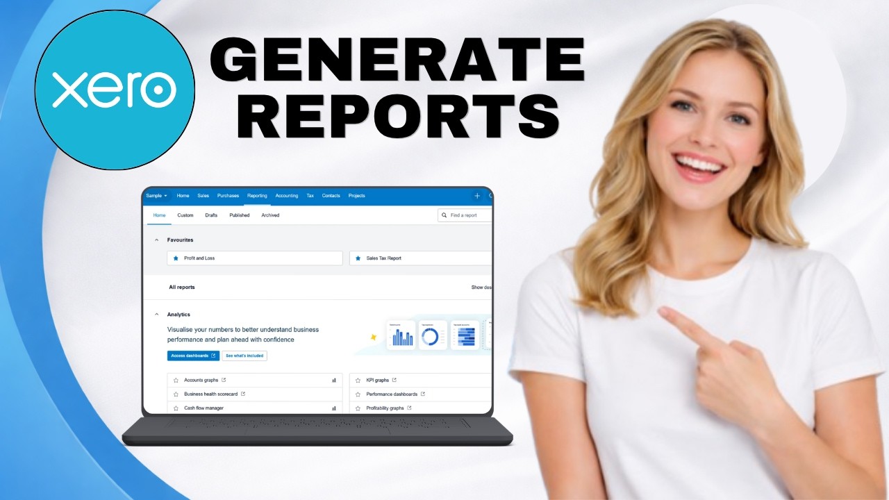 How to Generate Reports in Xero - YouTube