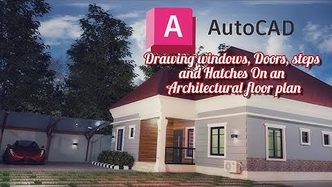 AUTOCAD FOR ARCHITECTURE PT2 [Windows, Doors, Steps & Hatch] #autocad #architecture #2d #tutorials