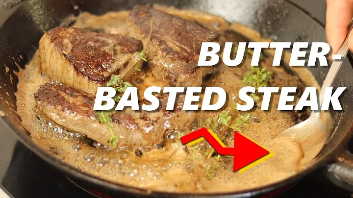How To Make Pan Seared Butter-Basted Steak - #SHORT #Steak #Castiron 🔥
