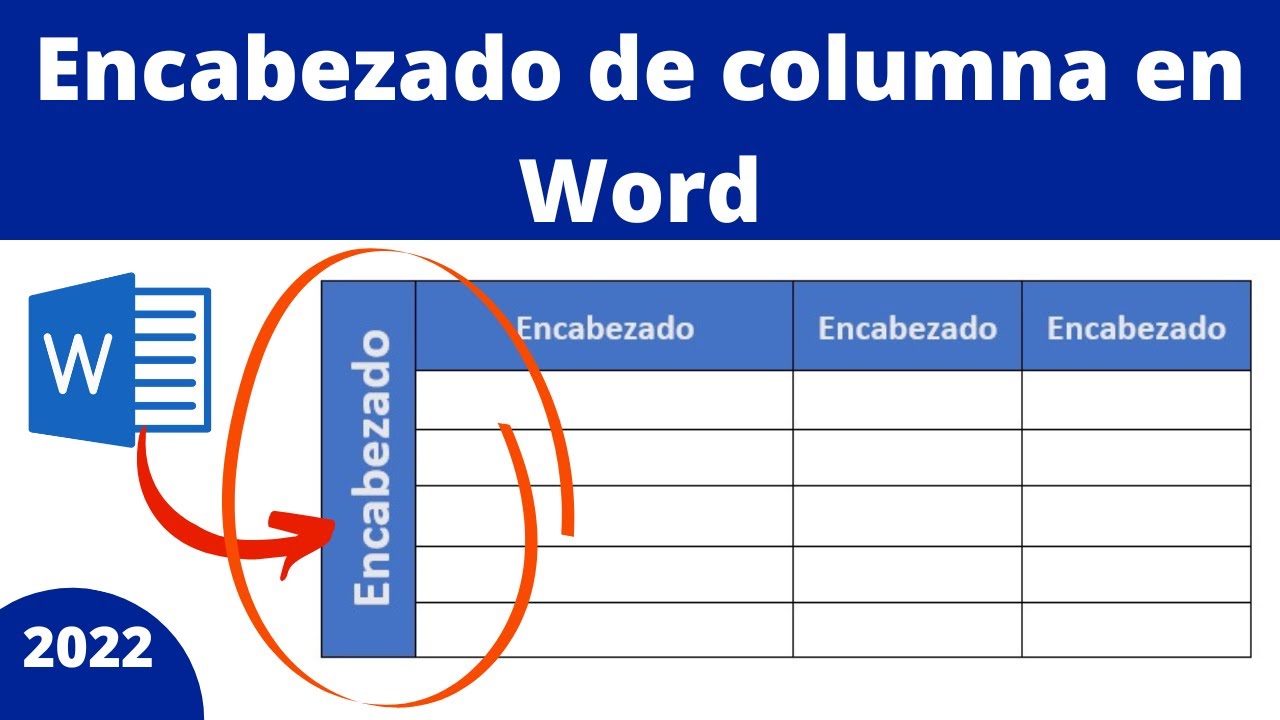 Insertar Columna En Word DEFINIR ENCABEZADO DE COLUMNA EN TABLA DE WORD - 2022 - YouTube