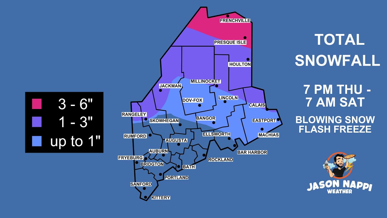 Old Man Winter returns to Maine with a flash freeze and snow to the ...