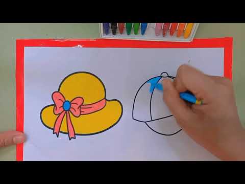Tô màu mũ bạn trai bạn gái