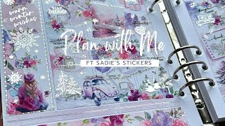 Memory Plan With Me fr ‘Pink Winter’ by Sadie’s Stickers | A5 Wide