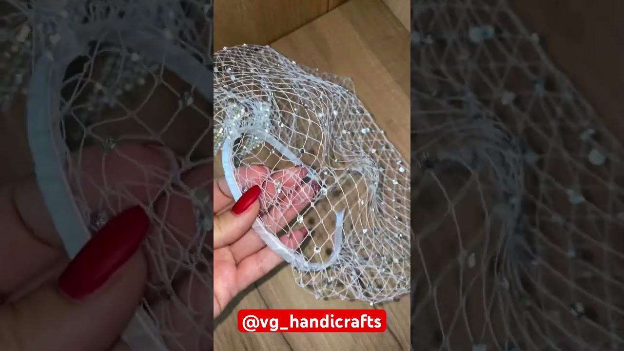 Wedding Headband Veil with Earrings 