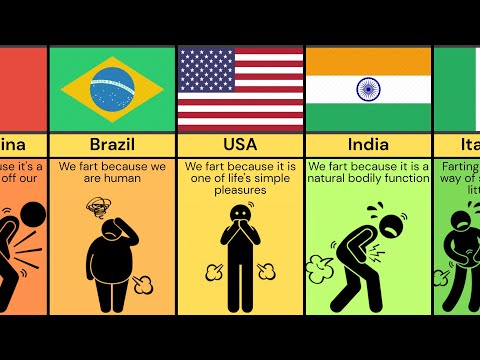 Comparison: People Reactions On Farting (From Different Countries)