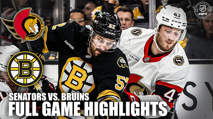 OVERTIME WINNER 🚨 Ottawa Senators vs. Boston Bruins | Full Game Highlights | NHL on ESPN