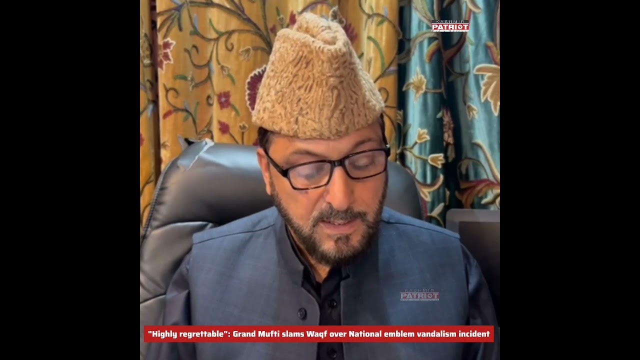 "Highly regrettable": Grand Mufti slams Waqf over National emblem vandalism incident