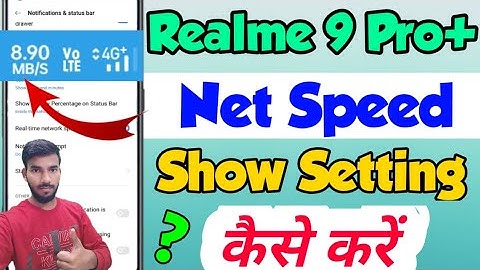 Realme 9 Pro+ mein Net Speed kaise show kare | How to show Net Speed in Realme 9 Pro+