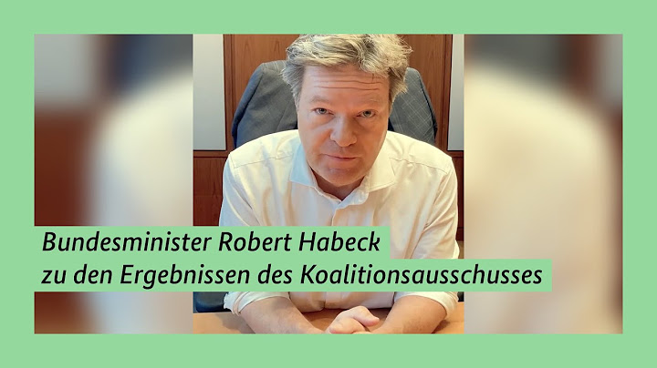 Bundesminister Robert Habeck zu den Ergebnissen des Koalitionsausschusses