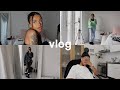 VLOG: i relaxed my hair, going into lockdown + shooting content.