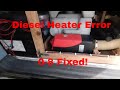 Chinese Diesel Heater Error 0-8 Fixed!