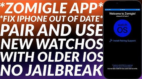 Fix WatchOS iPhone out of date error without updating iOS with Zomigle without Jailbreak | Easy