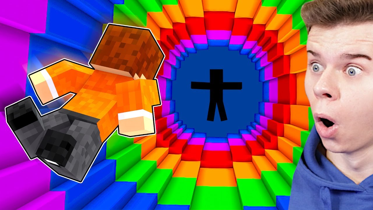 MUSZĘ PRESKOCZYĆ PRZEZ TĄ KOLOROWĄ DZIURĘ w Minecraft!