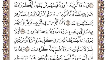 سورة التوبة الصفحة 207 من القران للشيخ ياسر الدوسري