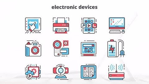 Electronic Devices – Flat Animation Icons After Effects Templates