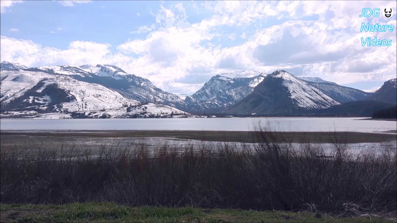 Grand Tetons past Jackson Lake with Birdsong - 1 hour HD Relaxation Sleep Meditation