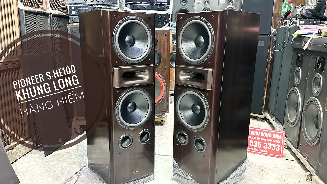 Pioneer S-He100 speakers, a Japanese dinosaur, with a powerful