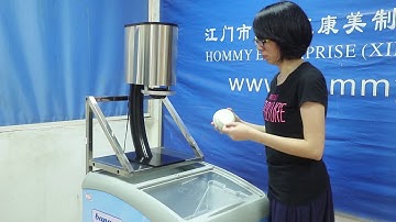 HM25 operation one shot ice cream dispenser machines