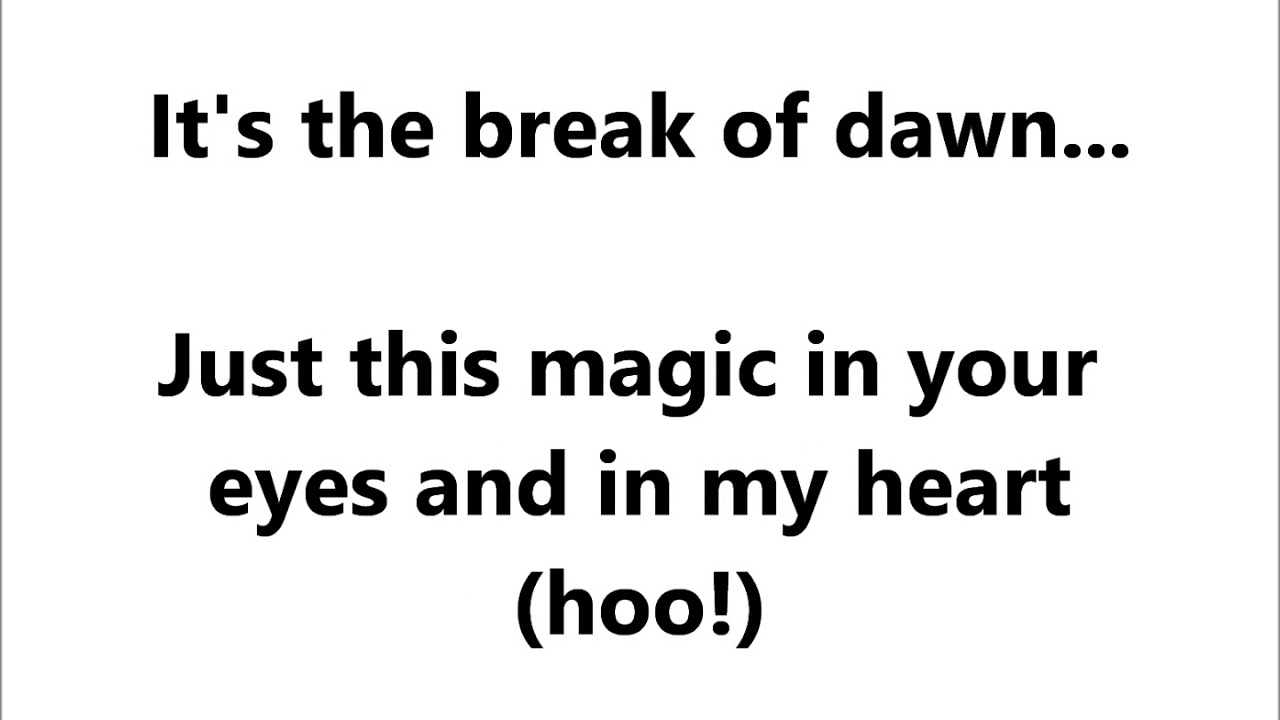 Michael Jackson- Break Of Dawn Lyrics - YouTube