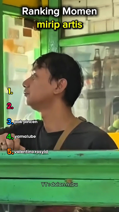 Ranking momen mirip artis