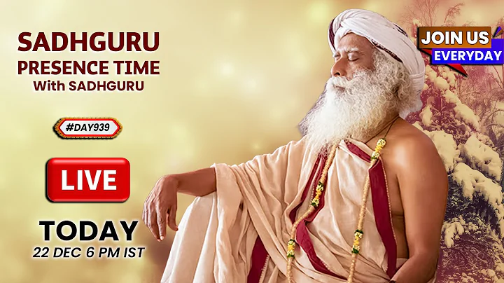 🔴LIVE | Sadhguru Presence Time | SADHGURU ENGLISH | Isha Yoga Center | 6 PM | 22 Dec | #Day939