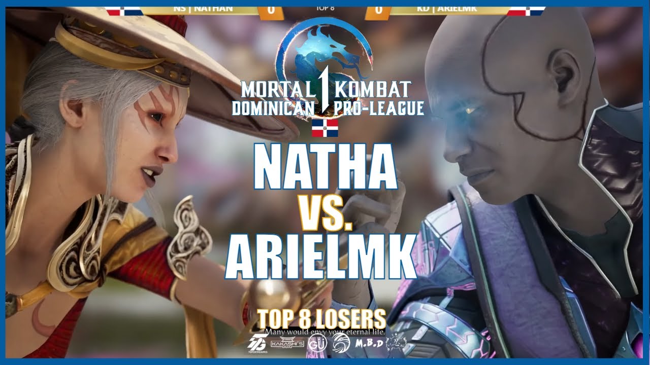 MK1: ARIELMKS VS NATHA - GERAS VS ASHRAH, LIU KANG - TOP 8 MKDPL #1 - Pro Gameplay