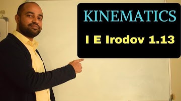 Kinematics 69 - I E Irodov 1.13