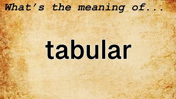 Cosa significa tabulare i dati?