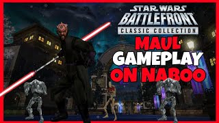STAR WARS BATTELFRONT CLASSIC COLLECTION DARTH MAUL GAMEPLAY ON NABOO HVV