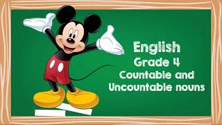 Countable and Uncountable nouns - Grade 4