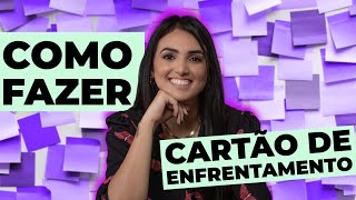 Como fazer CARTÃO DE ENFRENTAMENTO | Psicologia para psicólogos