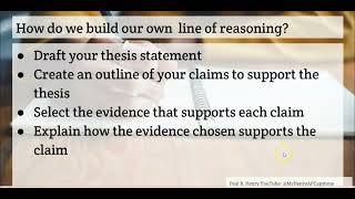 What is a Line of Reasoning Whats A Line Of Reasoning