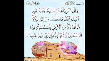 سورة هود الآية ( 61 )
