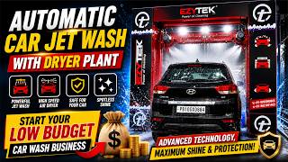 Ezytek Touchless Automatic Car Jet Wash Plant with Dryer Plant with Auto Jet Foam Wax Dryer Cycle