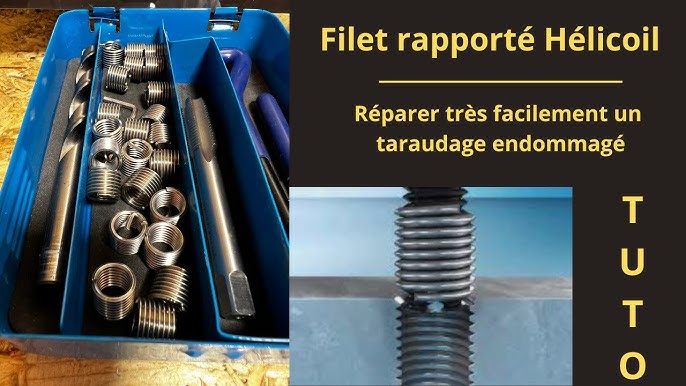 Réparation de taraudage, pose de filet rapporté (Helicoil)