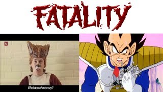 YTP - The Fox (Ylvis) vs. Vegeta 2 [YTP - vegeta, what fox say about power level? it's over 9000!]