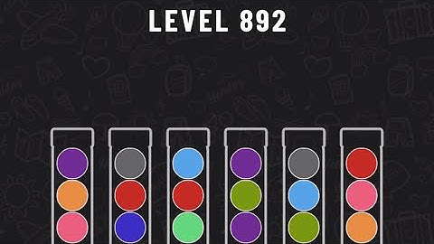 Ball Sort Puzzle Level 892 #ballsortpuzzle #ballsortpuzzlegameplay #puzzlegame #mobile games