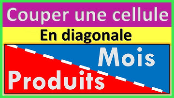Diviser une cellule en diagonale par des couleurs👍 Pro d