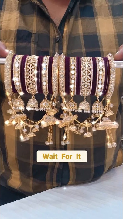 Dulhan Chudiyan 💥 Velvet Ki Chudiyan 💥 Designer Bangles #bangles #Chudimahal #shorts #short