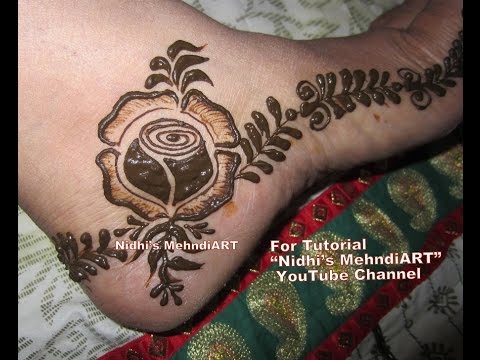 beautiful rose feet henna mehndi designs border tutorial for beautiful rose feet henna mehndi designs border tutorial for