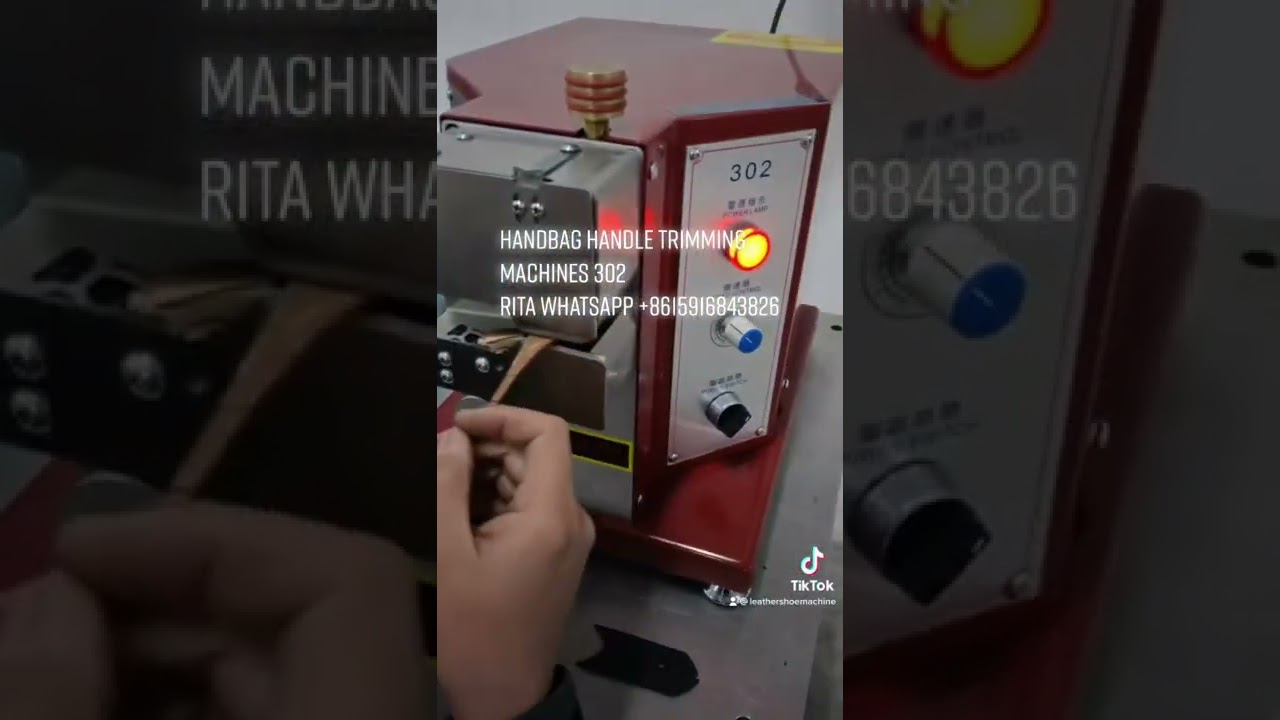 302 handbag handle trimming machine