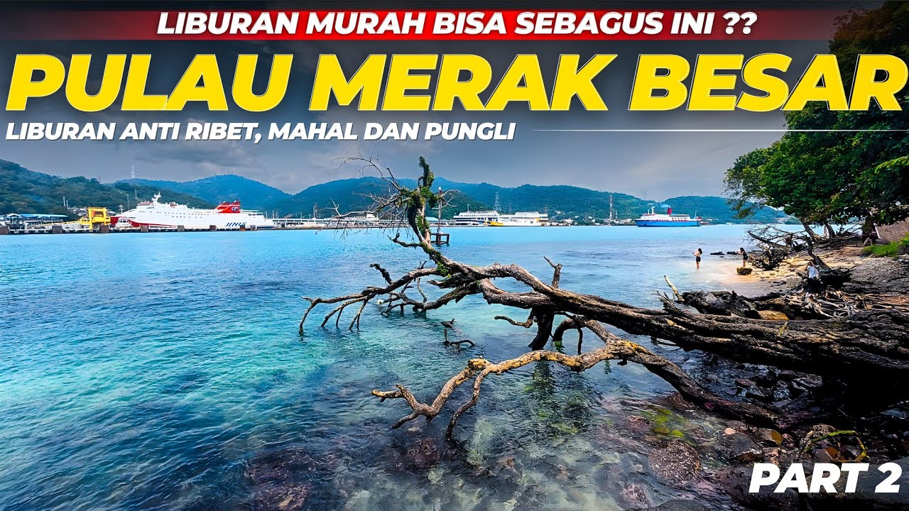 Pulang pergi ke pulau MERAK BESAR pakai kereta | solo Trip Ke Pulau Merak Banten #part2 