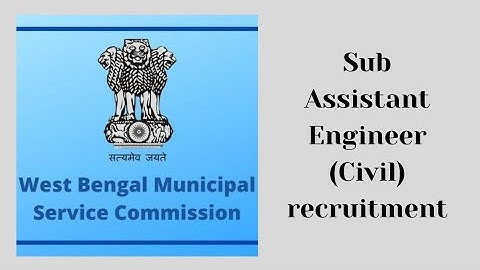 WB MSC Sub Assistant Engineer recruitment || Civil Engineering || Exams Made Easy©